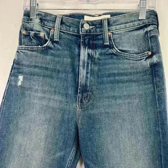 Mother Superior Denim High Waisted Rider Far Beyond the Sky Straight Leg Size 27 - Picture 6 of 15